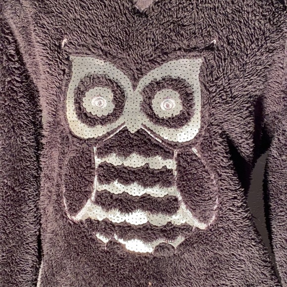 KENSIE - NWT - fuzzy owl sweater w sequins - M - Picture 8 of 16